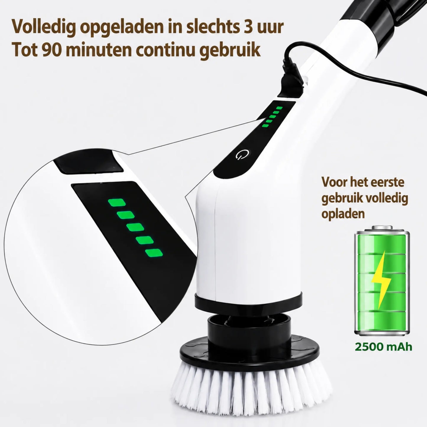STEADREX™ PowerScrub Elektrische Schoonmaakborstel