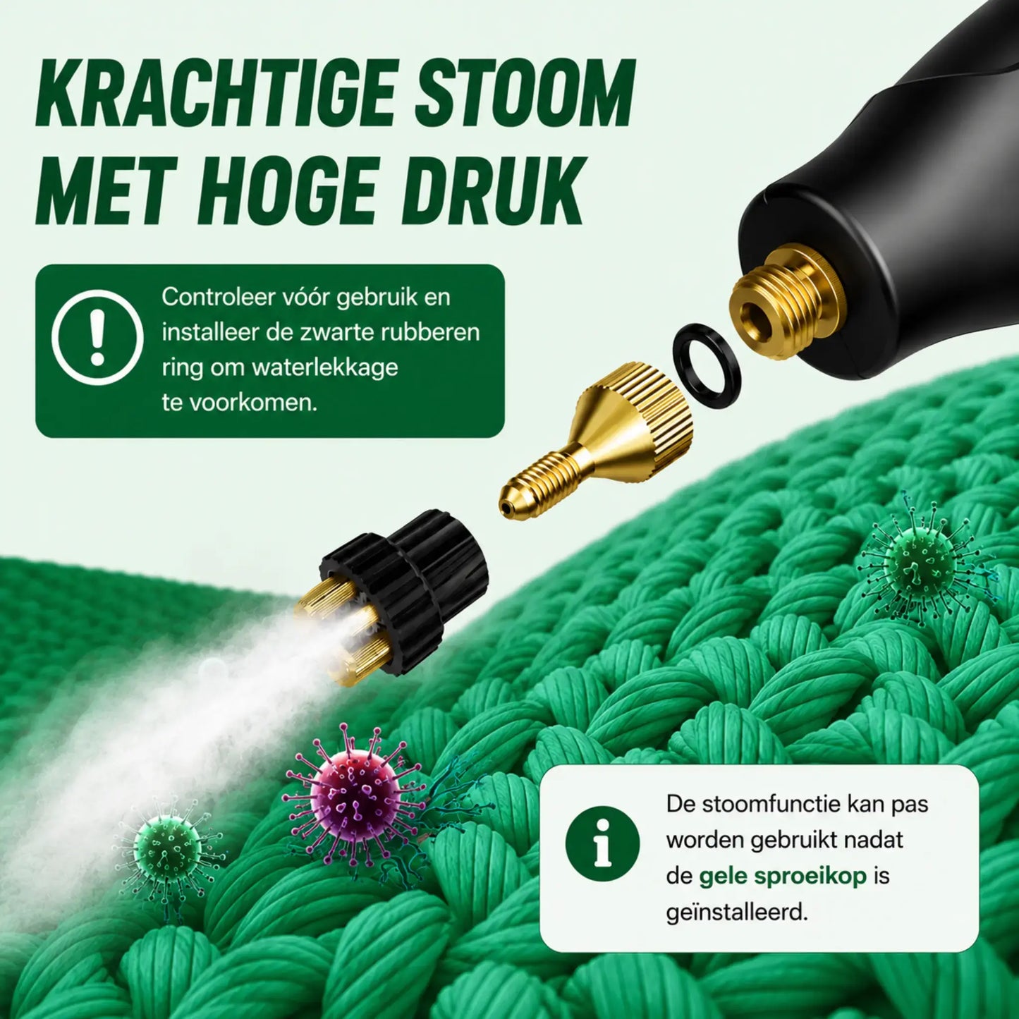 STEADREX 2500W hogedruk-stoomreiniger met hoge temperatuur voor huishoudelijke airconditioners, afzuigkappen, auto- en vloerreiniging.