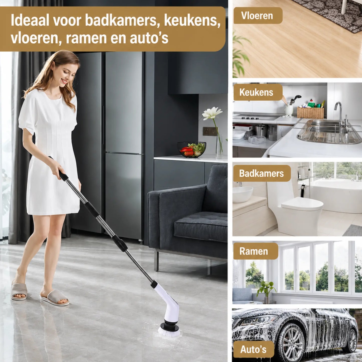 STEADREX™ PowerScrub Elektrische Schoonmaakborstel