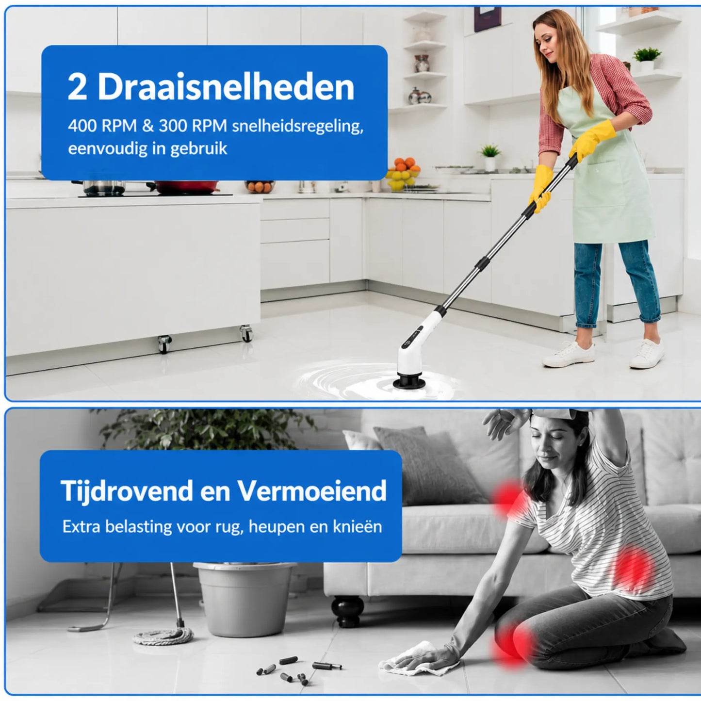 STEADREX™ PowerScrub Elektrische Schoonmaakborstel