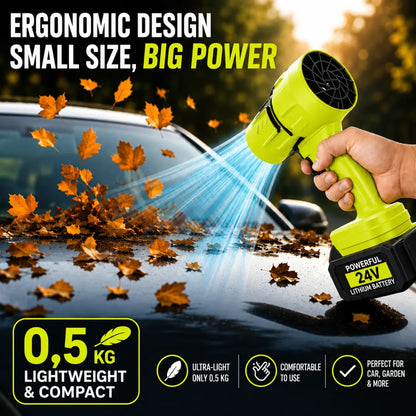STEADREX R3 Pro Cordless Leaf Blower with Powerful Turbo Fan, Brushless Pure Copper Motor, Battery Included – Super Powerful Jetblower