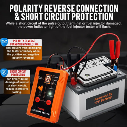 Steadrex Fuel Injector Tester & Cleaner Kit — 8 Pulse Modes, Dual Channel, Tests 2 Injectors Simultaneously