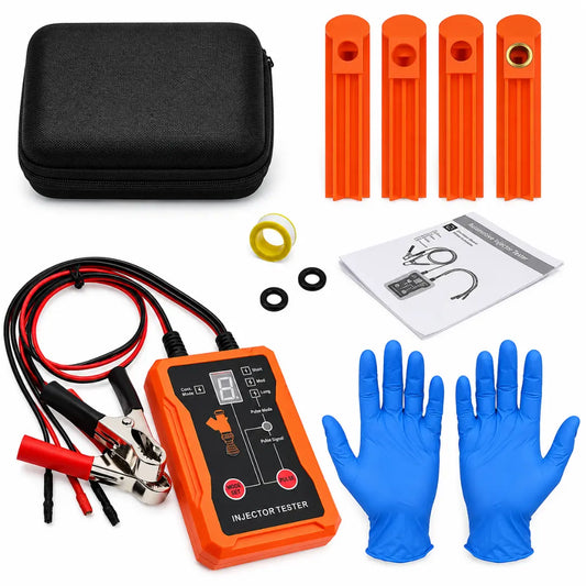 Steadrex Fuel Injector Tester & Cleaner Kit — 8 Pulse Modes, Dual Channel, Tests 2 Injectors Simultaneously