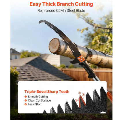 Steadrex GXJ995 Manual Pole Saw 7.3ft-30ft Pole Saw & Branch Trimmer
