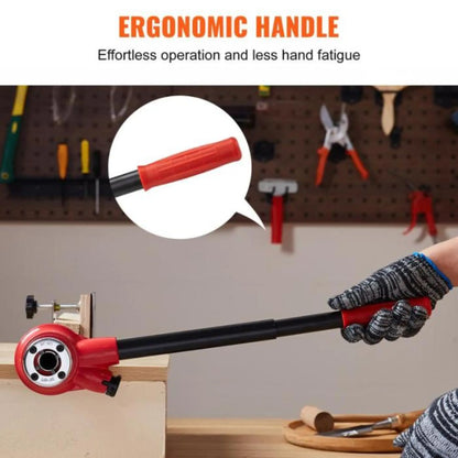 Steadrex Plumber's Pipe Tapping Kit Manual Plumbing Steel Threader Set with 6 Dies for Water and Gas Pipe Fitting KATSU 318504