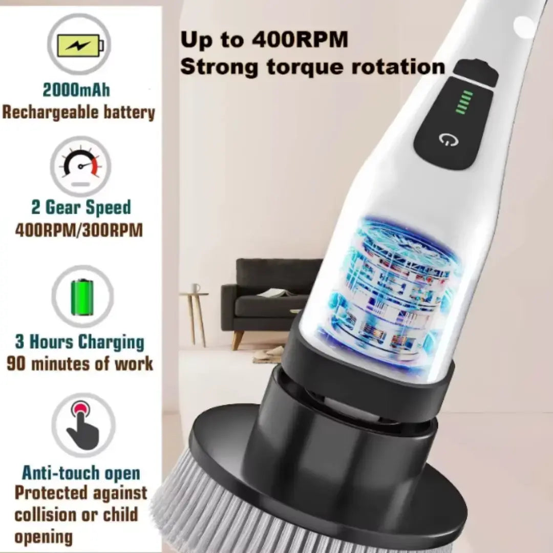 STEADREX™ PowerScrub Electric Spin Scrubber