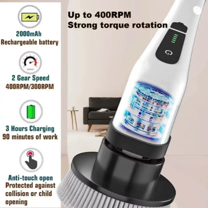 STEADREX™ PowerScrub Electric Spin Scrubber