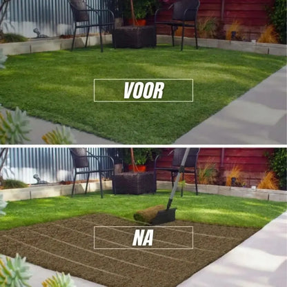 Steadrex Multifunctionele Tuinschop met Steel 200 cm, Tuinreinigingsschop 32 cm, Tuinschop voor Onkruid Wieden, Platte Stalen Schop voor Mos, Sneeuwruimen, Reinigen van Boerderijen