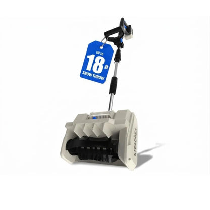 Steadrex X20 SERIES Electric Snow Shovel 900W Brushed Motor 20V Cordless Snow Blower Powered Handheld Snow Thrower + FREE BATTERY + FREE CHARGER