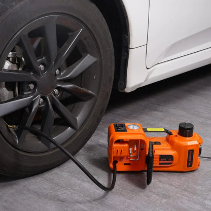 Gato hidráulico eléctrico STEADREX EasyJack™ 5T de 12 V, kit de emergencia completo