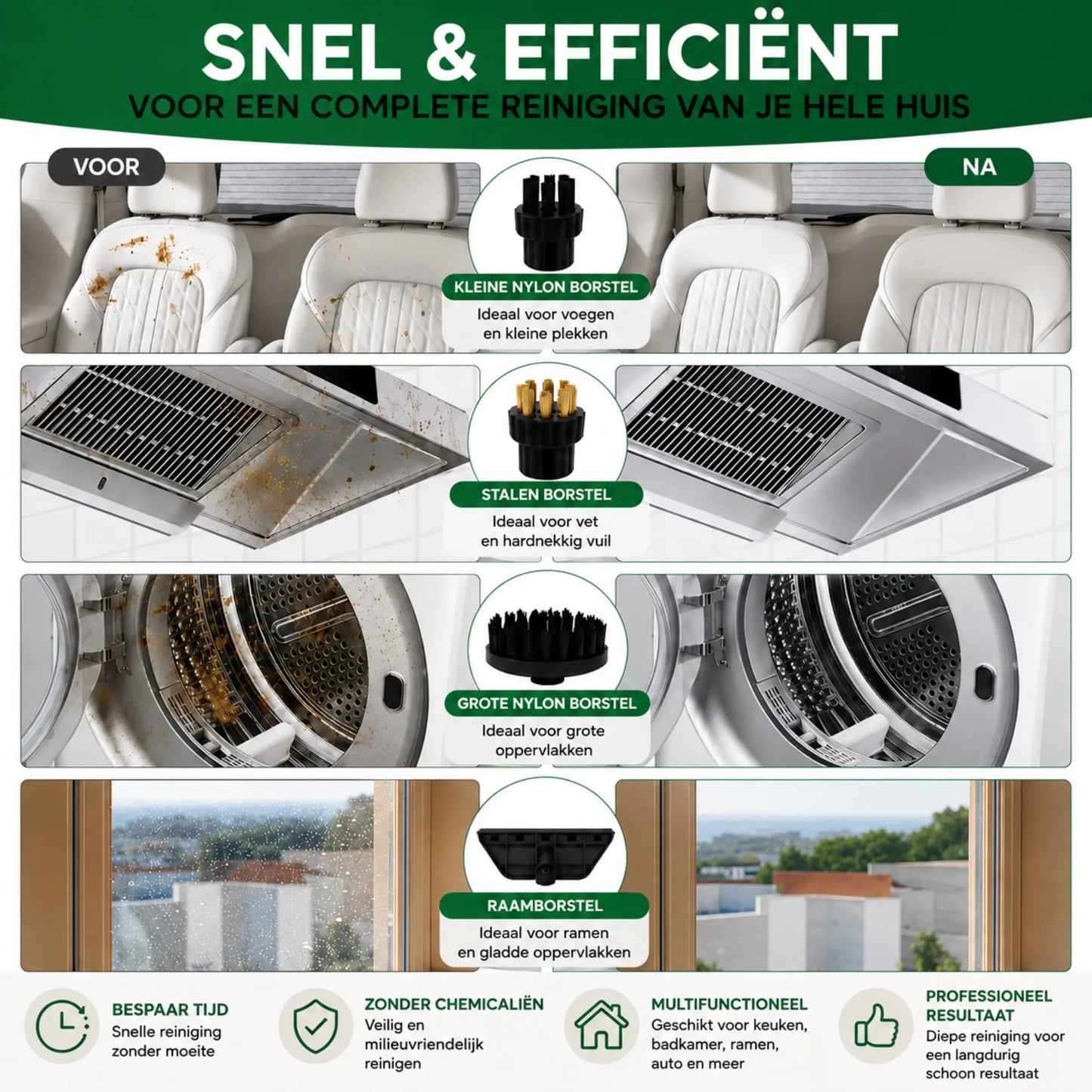 STEADREX 2500W hogedruk-stoomreiniger met hoge temperatuur voor huishoudelijke airconditioners, afzuigkappen, auto- en vloerreiniging.