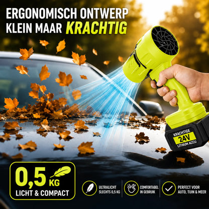 STEADREX R3 Pro Draadloze Bladblazer met Krachtige TurboVentilator, Borstelloze Motor van Zuiver Koper, Inclusief Accu – Superkrachtige Jetblower