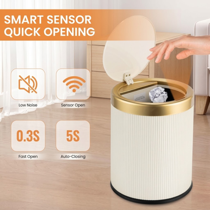 Steadrex™ – Touchless Smart Trash Can with Nordic Design