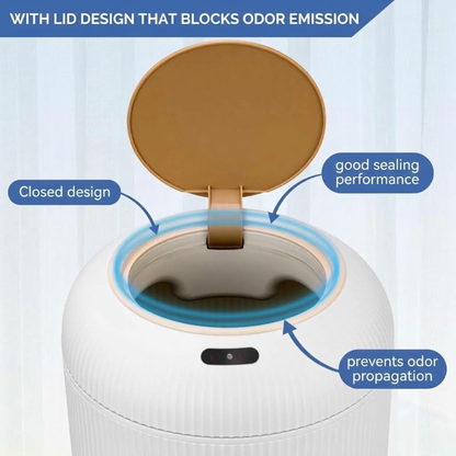 Steadrex™ – Touchless Smart Trash Can with Nordic Design